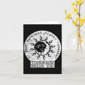 Carte On Your Darkest Night Remember Tomorrow Needs You (Fleur jaune)