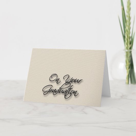 Carte On Your Graduation (Devant)