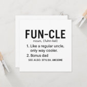 Carte Oncle Anniversaire (Devant/Arrière en situation)