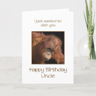 Carte Oncle Birthday, Orang Utan