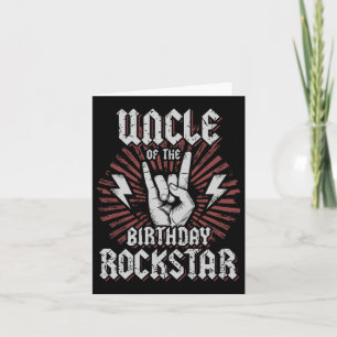 Carte Oncle De L'Anniversaire Rockstar Correspondant Roc