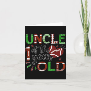 Carte Oncle du garçon de 1 an pour son 1er anniversaire