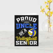 Carte Oncle fier d'une senior de volley 2025 (Fleur jaune)