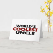 Carte Oncle le plus froid des mondes (Fleur jaune)