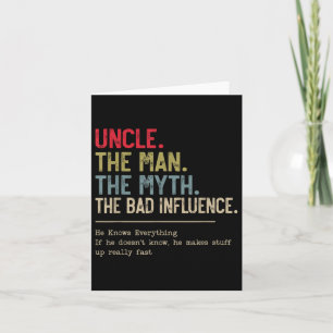 Carte Oncle L'Homme Le Mythe La Mauvaise Influence Qu'Il