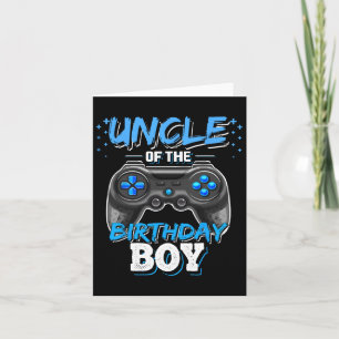 Carte Oncle Of The Birthday Boy Matching Video Jeu Birt