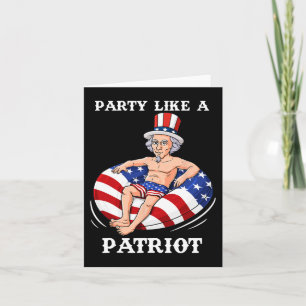 Carte Oncle Sam 4 juillet USA Patriot Fun