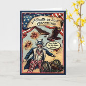 Carte Oncle Sam 4ème (Fleur jaune)