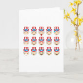 Carte oncle sam emoji (Fleur jaune)