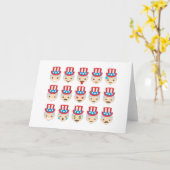 Carte oncle sam emoji (Fleur jaune)