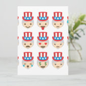 Carte oncle sam emoji (Debout devant)