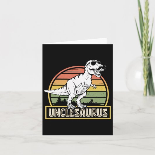 Carte Oncle T Rex Dinosaure Oncle Saurus Assorti F (Devant)