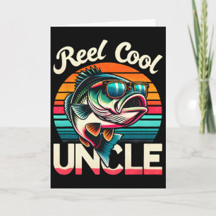 Carte Oncle vraiment cool Oncle drôle B Pêche Fête des p