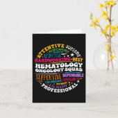 Carte Oncologie Hématologie Infirmière Squad Hémone pédi (Fleur jaune)