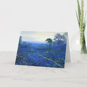 Carte Onderdonk - Bluebonnet paysage avec Cacti,