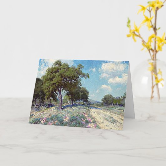 Carte Onderdonk - Route à travers les arbres, (Fleur jaune)