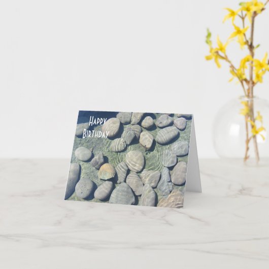 Carte Ondes sur l'eau (Fleur jaune)