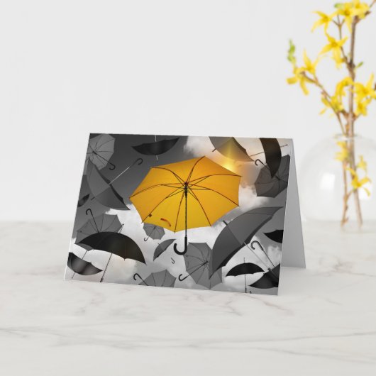 Carte "One Bright Spot" Je Vous Manque Personnalisé (Fleur jaune)