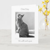 Carte "One day We'll meet again" (Fleur jaune)