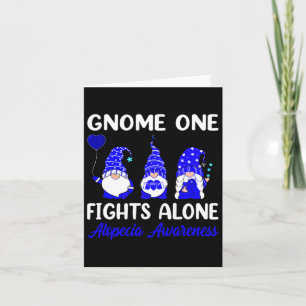 Carte One Fights Alone Ruban Bleu de Sensibilisation à l
