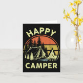 Carte One Happy Camper Toddler Boy Funny Camng Campfire (Fleur jaune)
