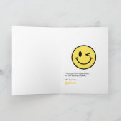 Carte "One Happy Dude" Anniversaire du sourire rétro (Intérieur)
