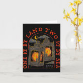 Carte One If By Land Two If By Sea 1775  (Fleur jaune)