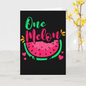 Carte One In A Melon Dada Summer Birthday Party Matching (Fleur jaune)
