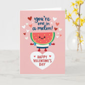 Carte One In A Melon Valentines Day Card (Fleur jaune)