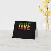 Carte One Love Jamaican Rasta (Fleur jaune)