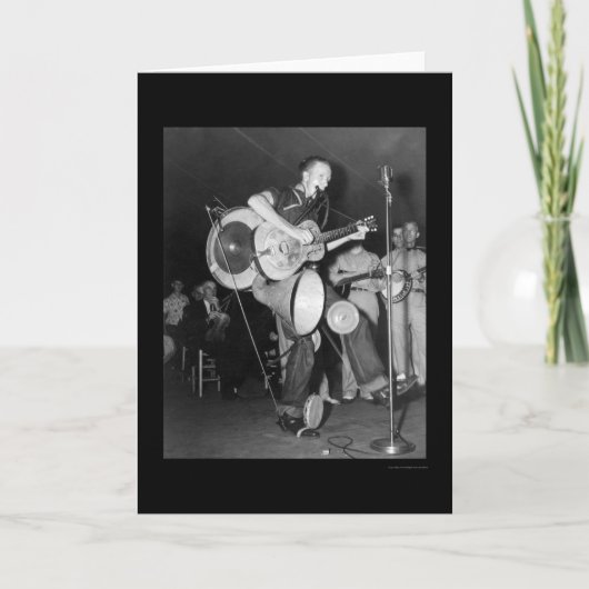 Carte One Man Band Asheville, NC 1938 (Devant)