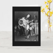 Carte One Man Band Asheville, NC 1938 (Fleur jaune)