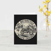 Carte One Motorcycle Is Never Enough Funny Bikers Riders (Fleur jaune)