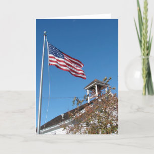 Carte One Room School et American Flag