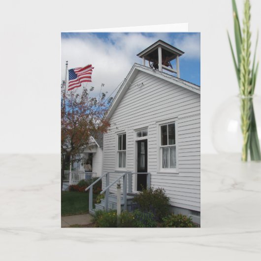 Carte One Room School et American Flag (Devant)