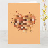 Carte One World Heart (Fleur jaune)