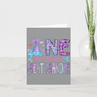 Carte Oneder sous la mer Grande grand-mère 1er anniversa