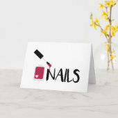 Carte Ongles (Fleur jaune)