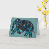 Carte Onyx Elephant (Fleur jaune)