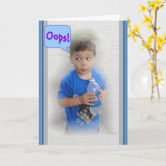 Carte Oooops ! (Fleur jaune)