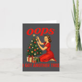 Carte Oops I Got Another Tree Funny Retro Christmas (Devant)