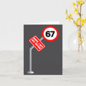 Carte Oops I Hit Six Seven 6 7 Meme Funny Brainrot Inter (Fleur jaune)