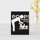 Carte Op There It Is Mom Dad Baby Diaper Changing Funny (Fleur jaune)