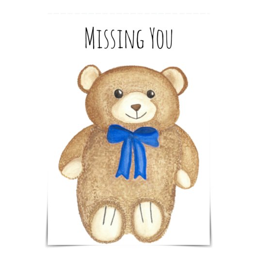 Carte Opa Bear Hug "Missing You"