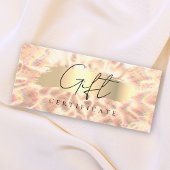 Carte Opal Pierre Arrière - plan Certificat cadeau Rose 