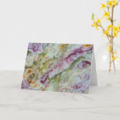 Carte Opalite vert australien (Fleur jaune)