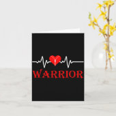 Carte Open Heart Surgery Recovery Survivor Heart Warrior (Fleur jaune)