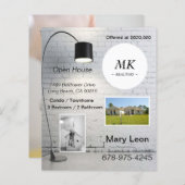 Carte Open House Immobilier - Invitations (Devant / Derrière)