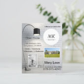 Carte Open House Immobilier - Invitations (Debout devant)
