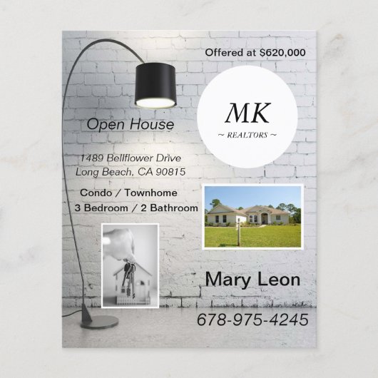 Carte Open House Immobilier - Invitations (Devant)